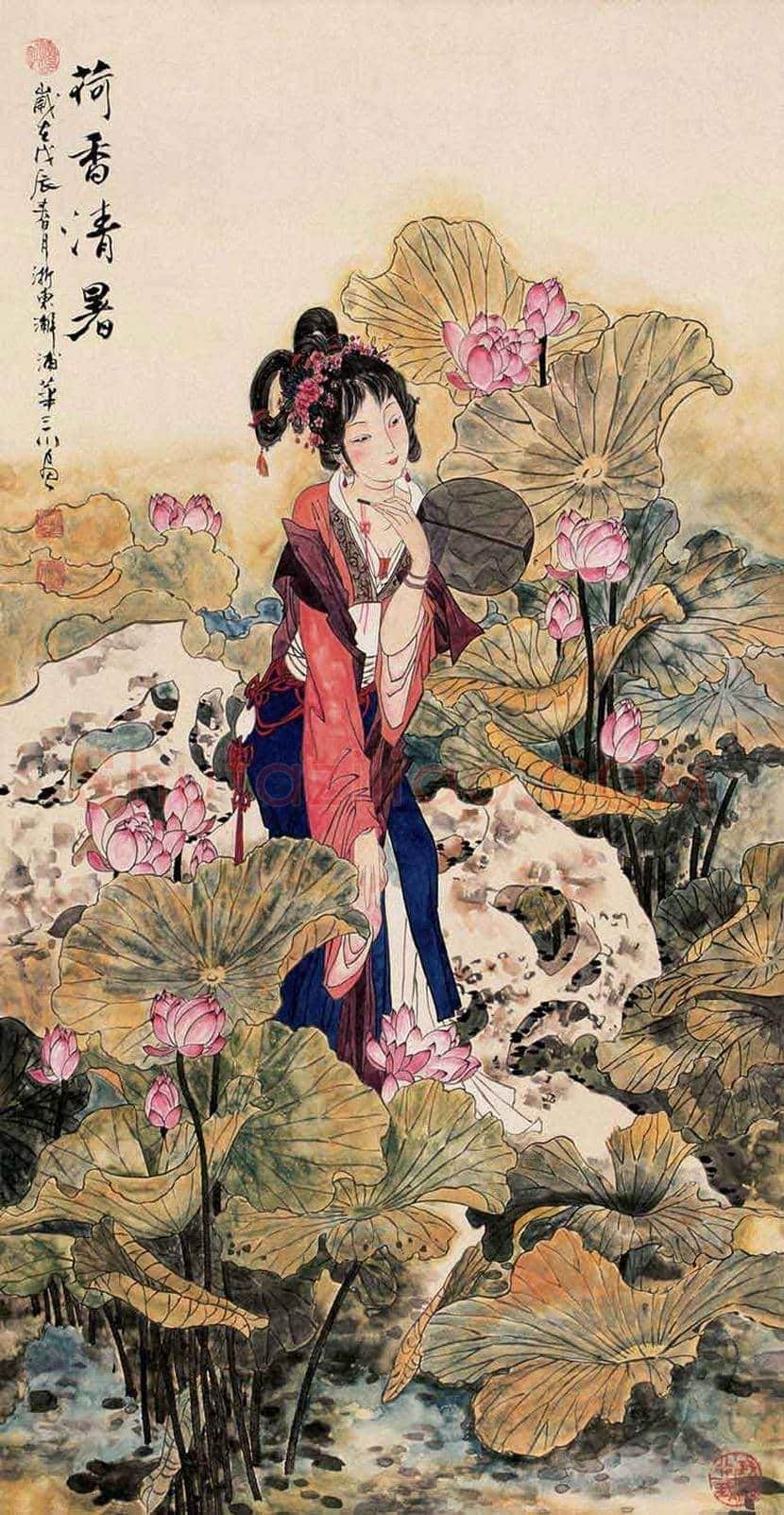 华三川工笔仕女作品欣赏 | 书画科普