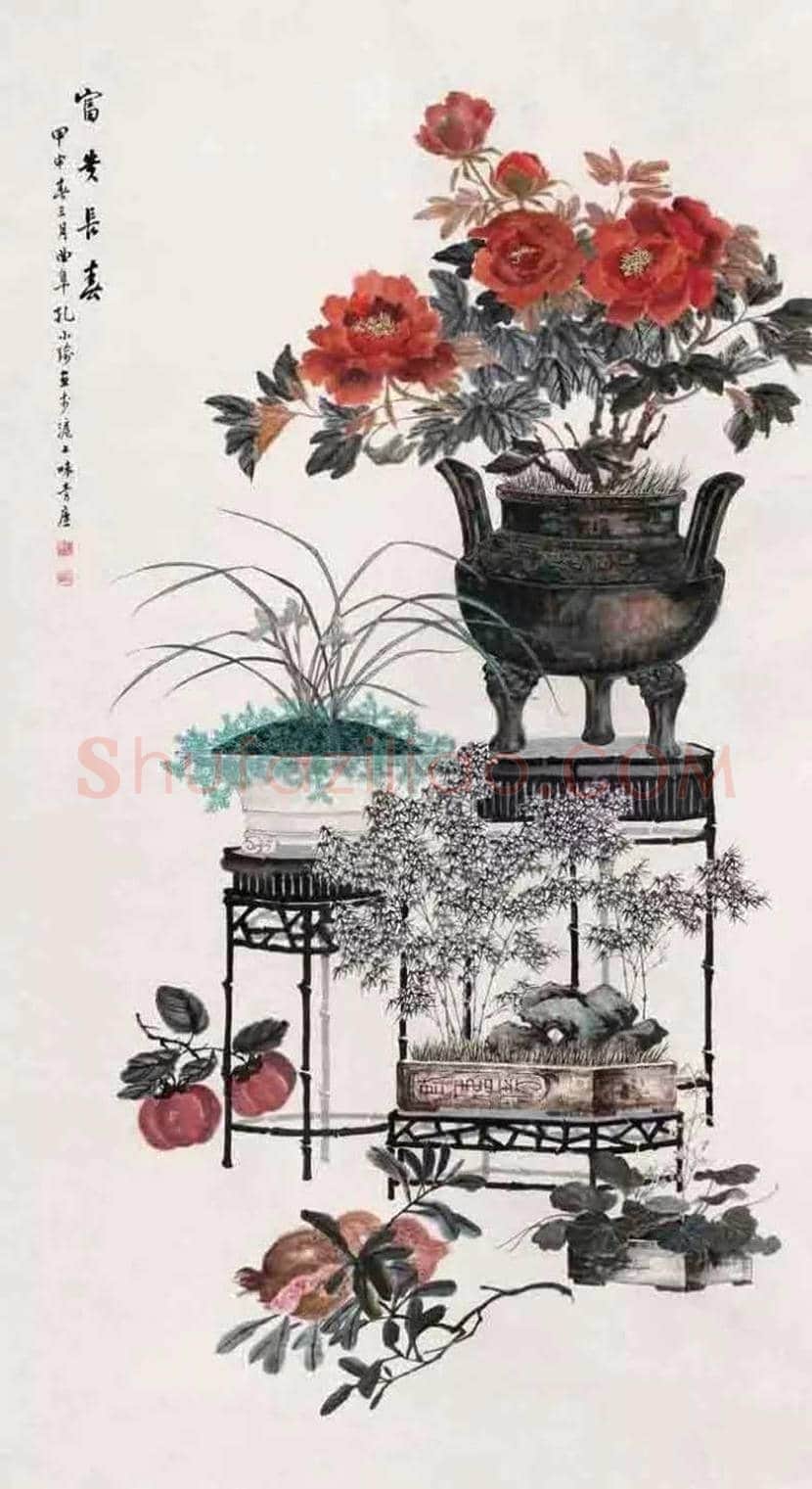 孔小瑜博古画欣赏 | 书画百科