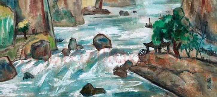 关良最贵成交作品《石门》,2300万元 | 书画学堂