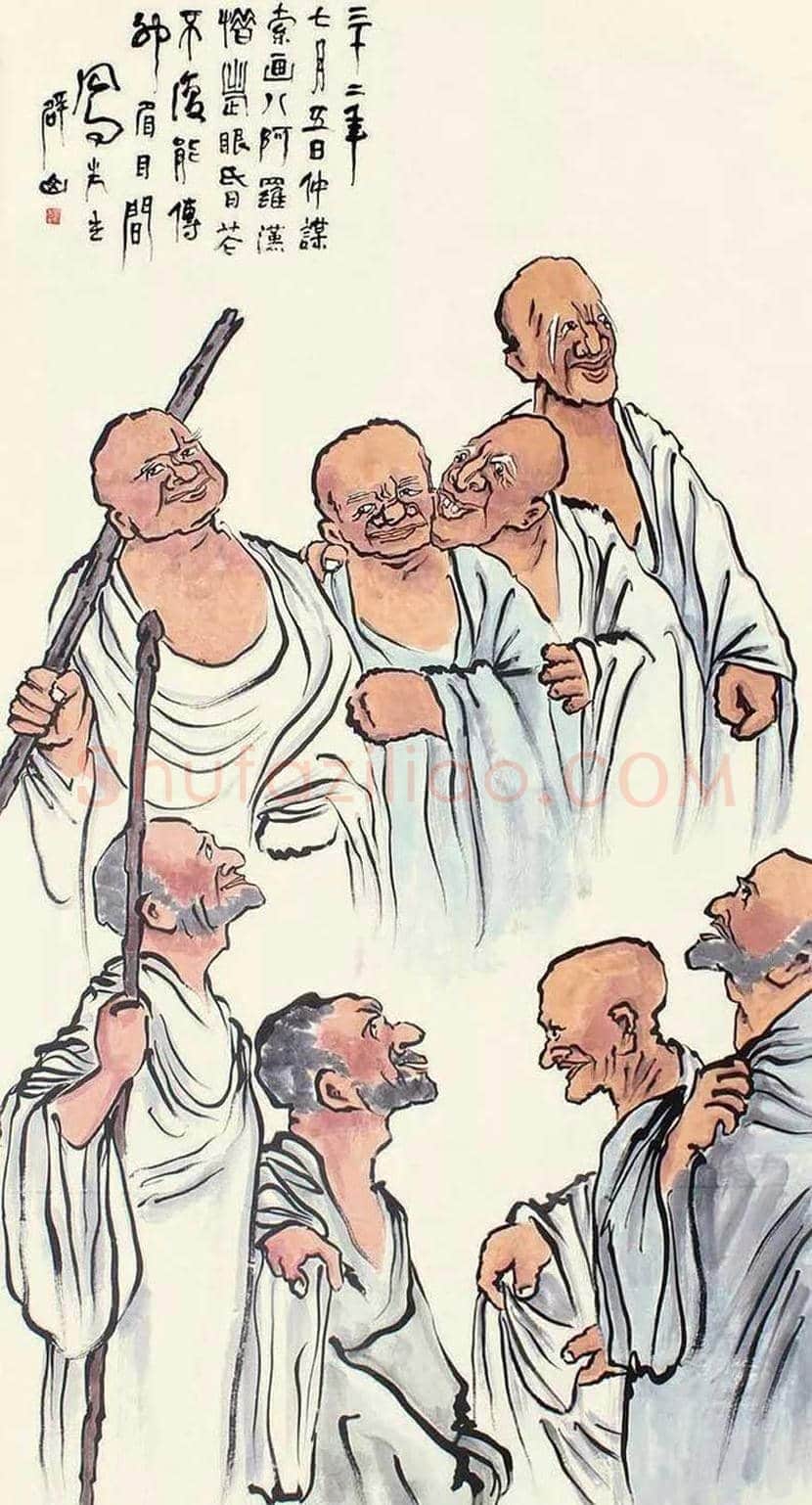 吕凤子人物画作品欣赏 | 书画百科