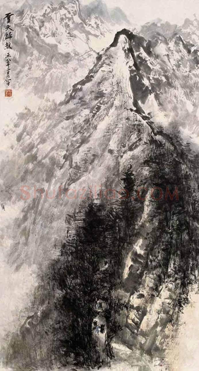 石鲁山水画作欣赏，撼人心魄！ | 书画讲解