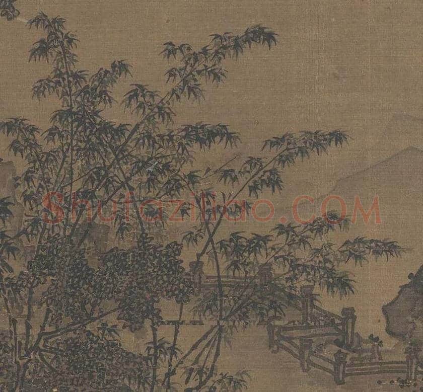夏圭作品《梧竹溪堂图》欣赏 | 书画百科
