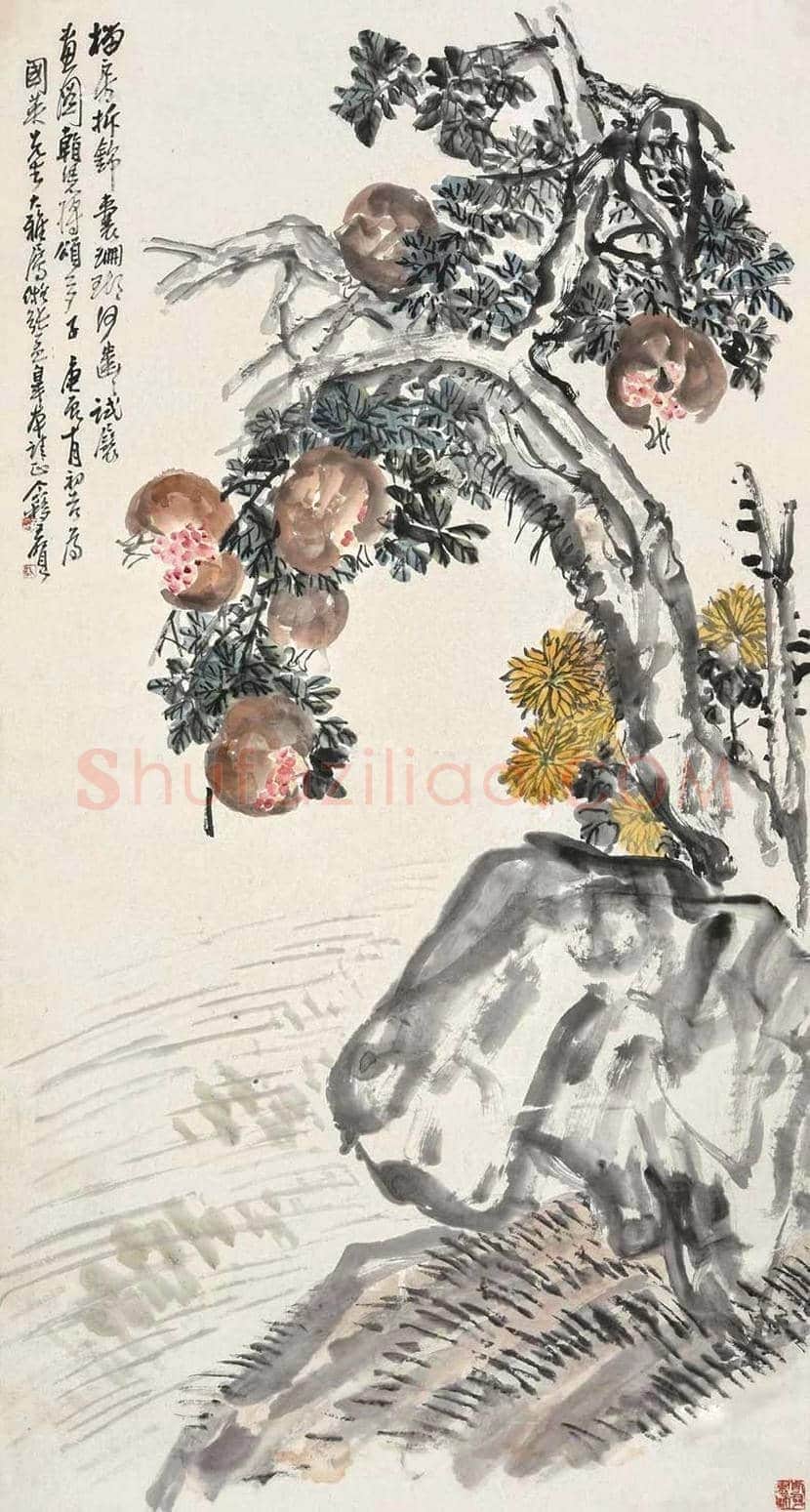 王个簃花鸟画作品欣赏 | 书画文摘