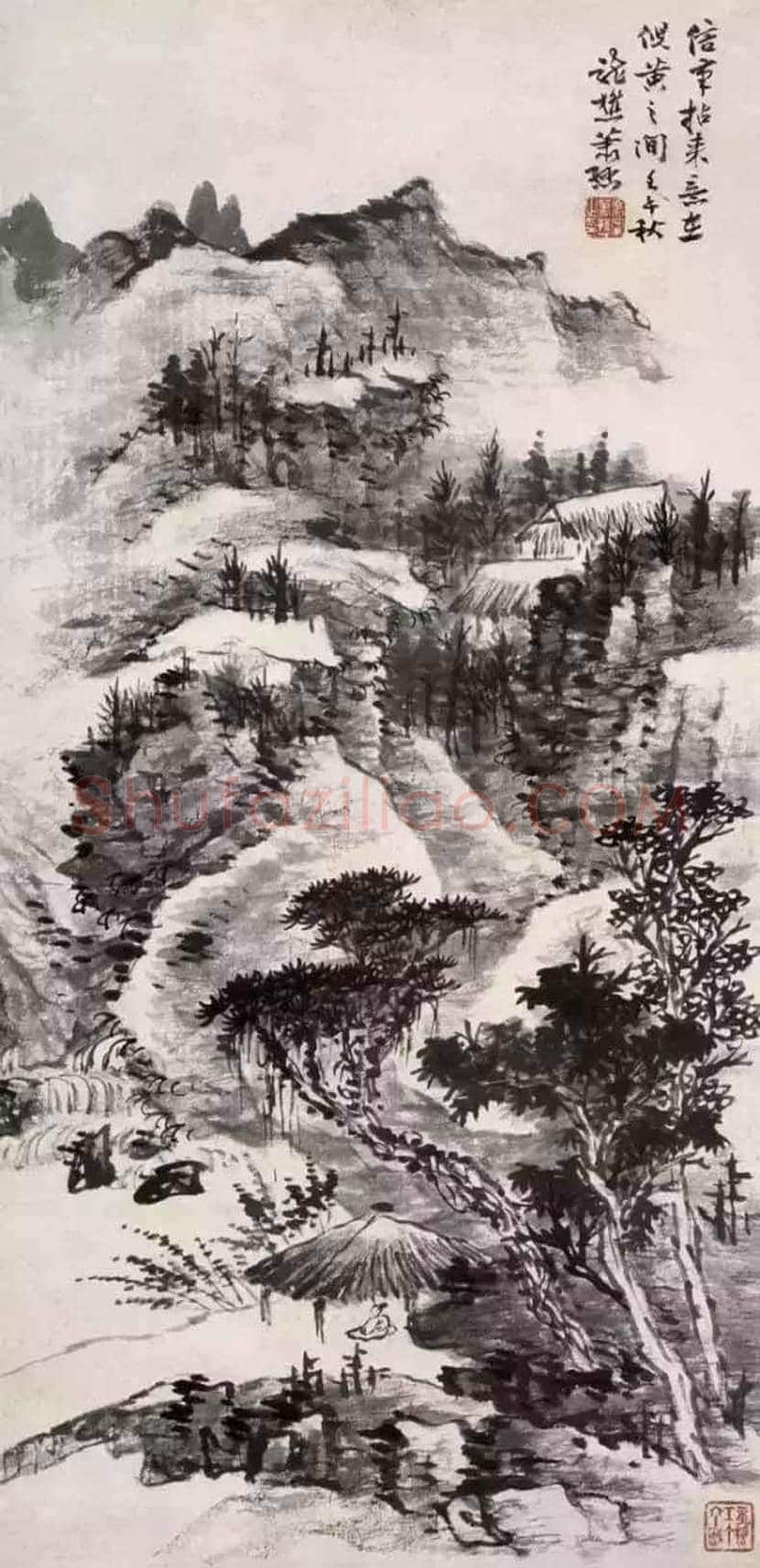 萧谦中山水画欣赏 | 书画学堂