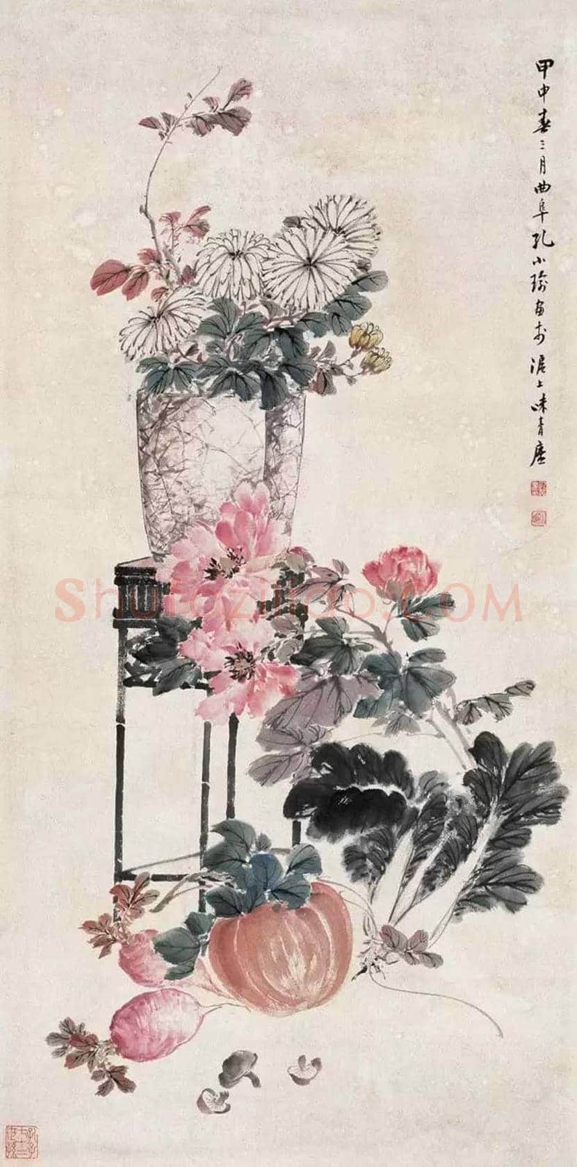 孔小瑜博古画欣赏 | 书画百科