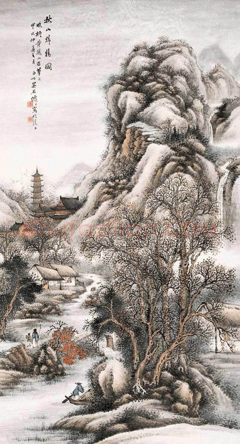 吴石仙山水画欣赏 | 书画科普