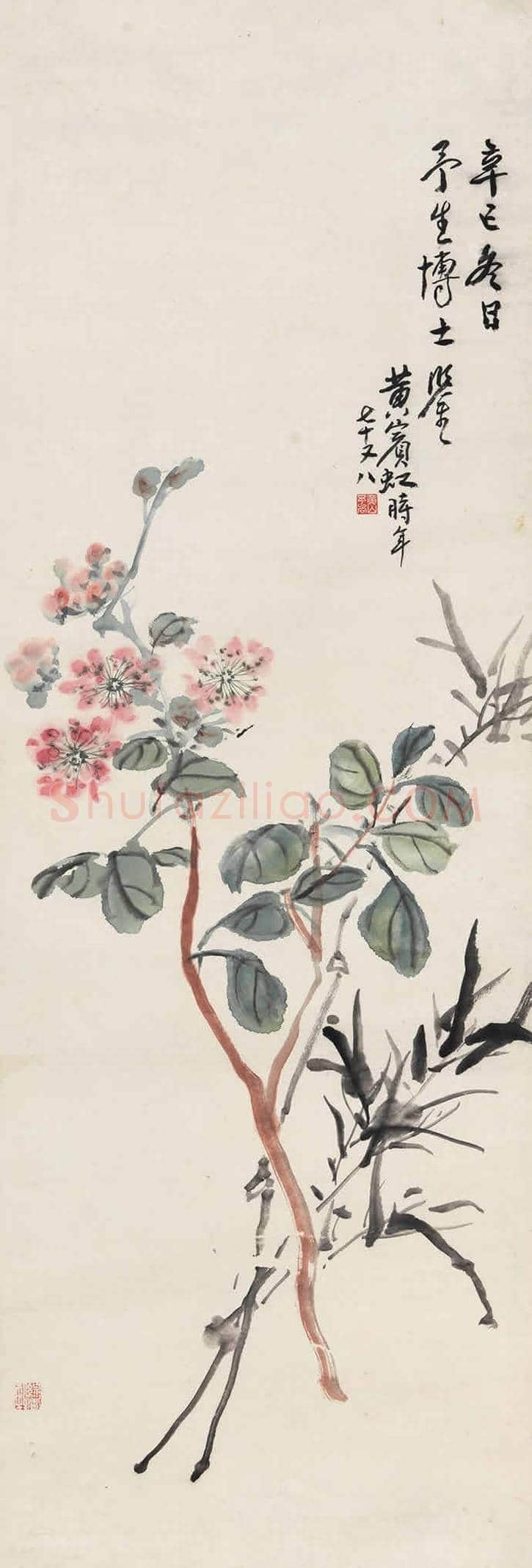 黄宾虹花卉作品拍卖及欣赏 | 书画常识