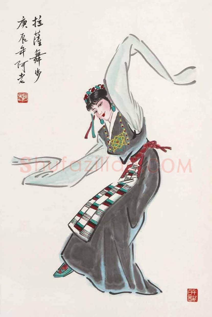阿老人物画作品欣赏 | 书画资料