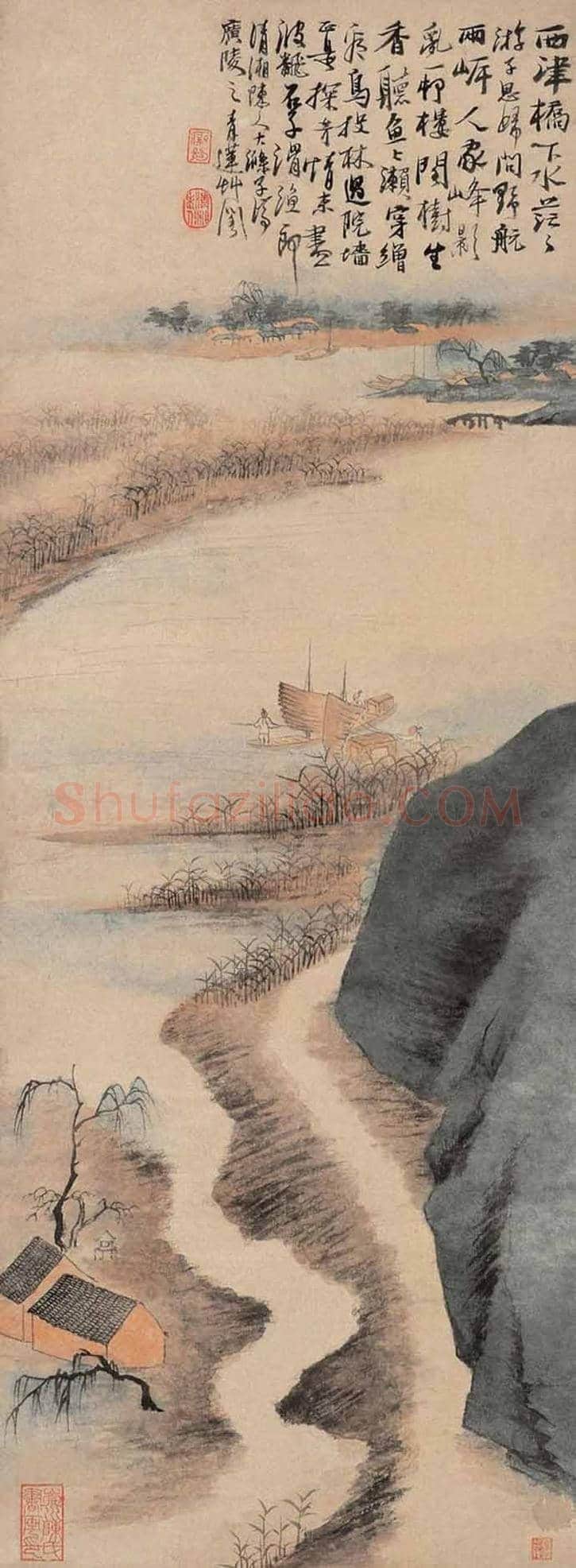 石涛山水画精品欣赏 | 书画常识