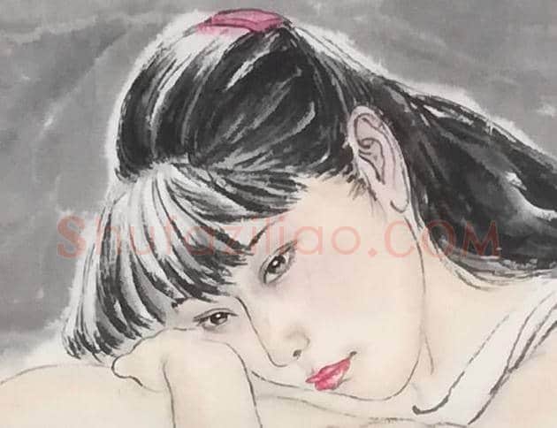 何家英作品- 冻月 3尺 | 国画鉴赏