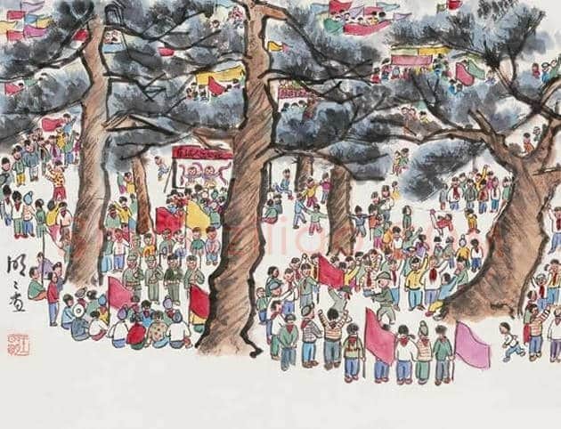 王明明儿童时期画作欣赏 | 书画学堂