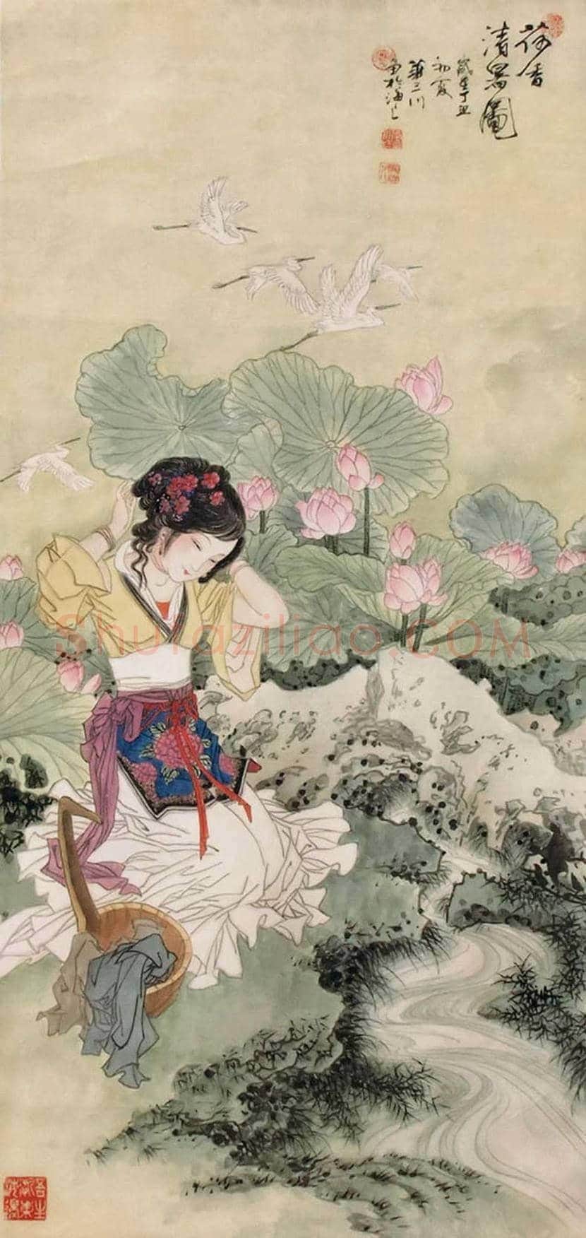 华三川工笔仕女作品欣赏 | 书画科普