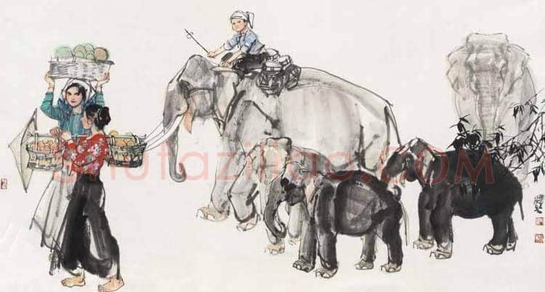 史国良画大象，吉祥如意 | 书画讲解
