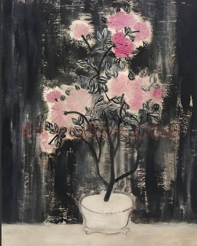 常玉花卉作品欣赏及拍卖价格 | 书画百科