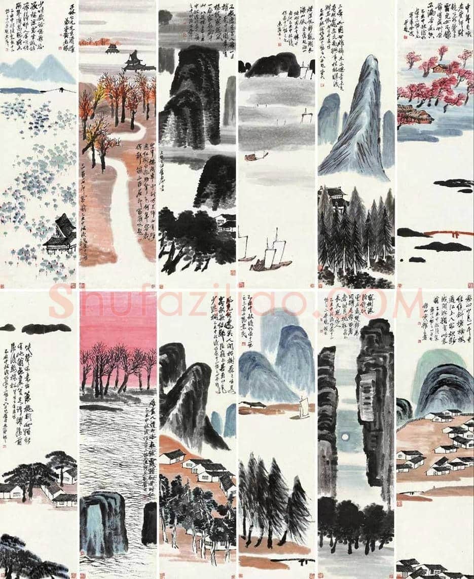 齐白石山水画成交价格Top20 | 书画资料