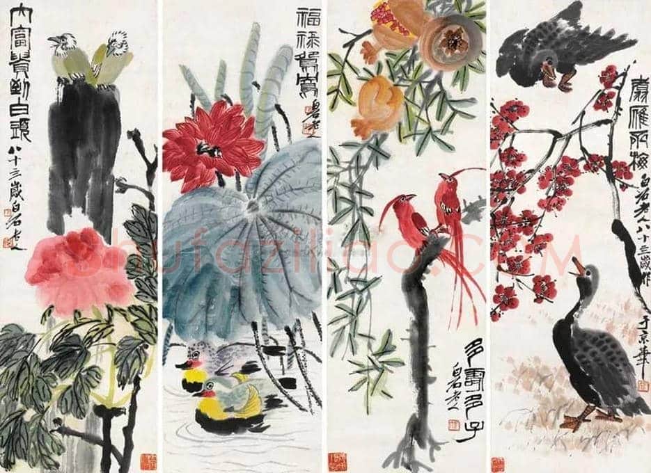 齐白石拍卖最贵的花鸟画都有哪些？ | 书画百科
