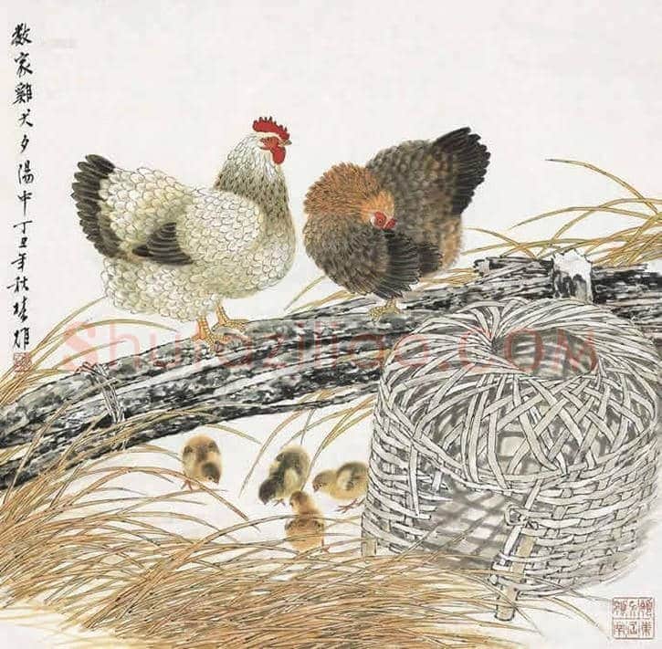 方楚雄工笔动物欣赏,很有乡土气息 | 书画资料