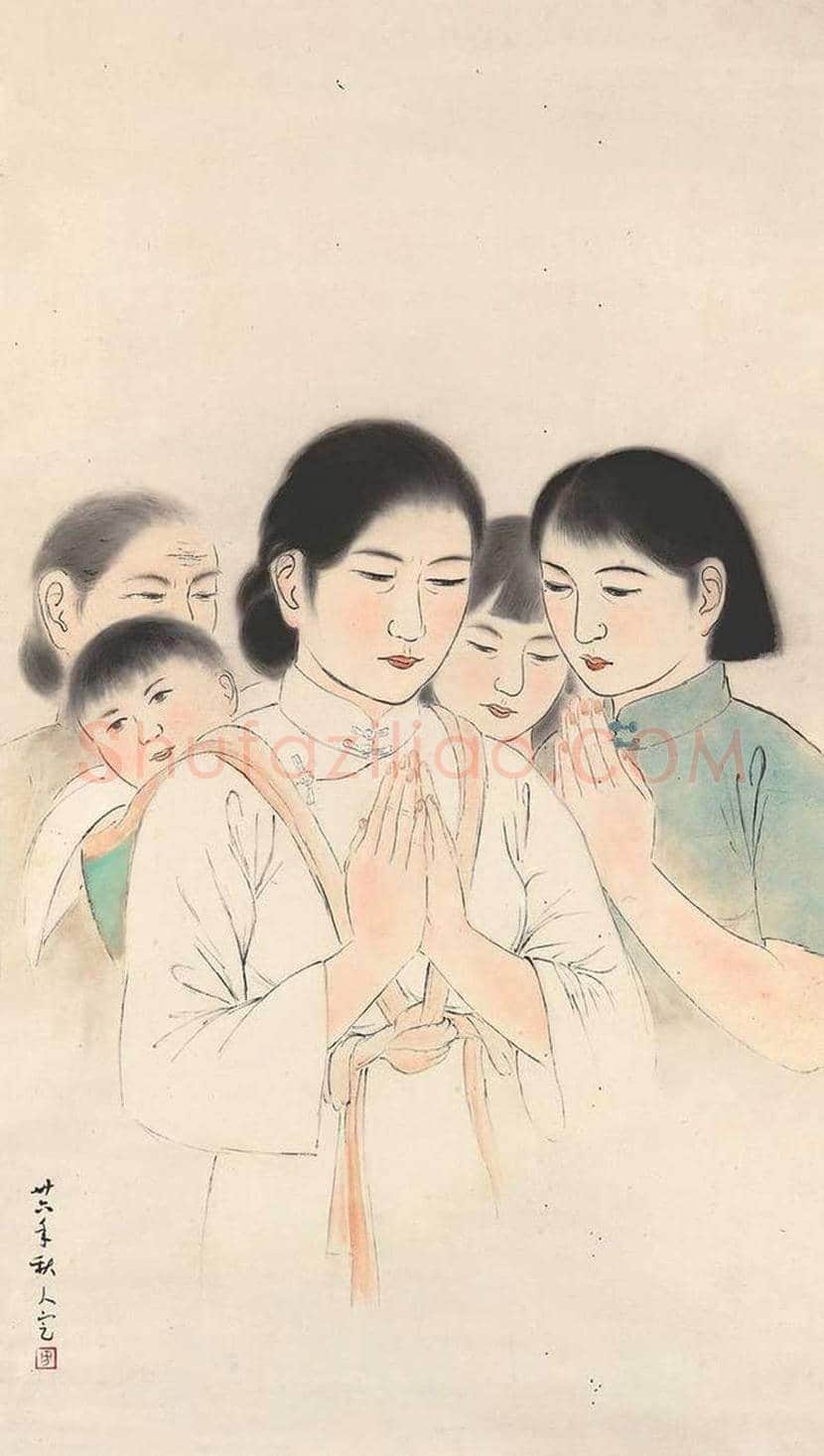 方人定人物画作品欣赏 | 书画科普