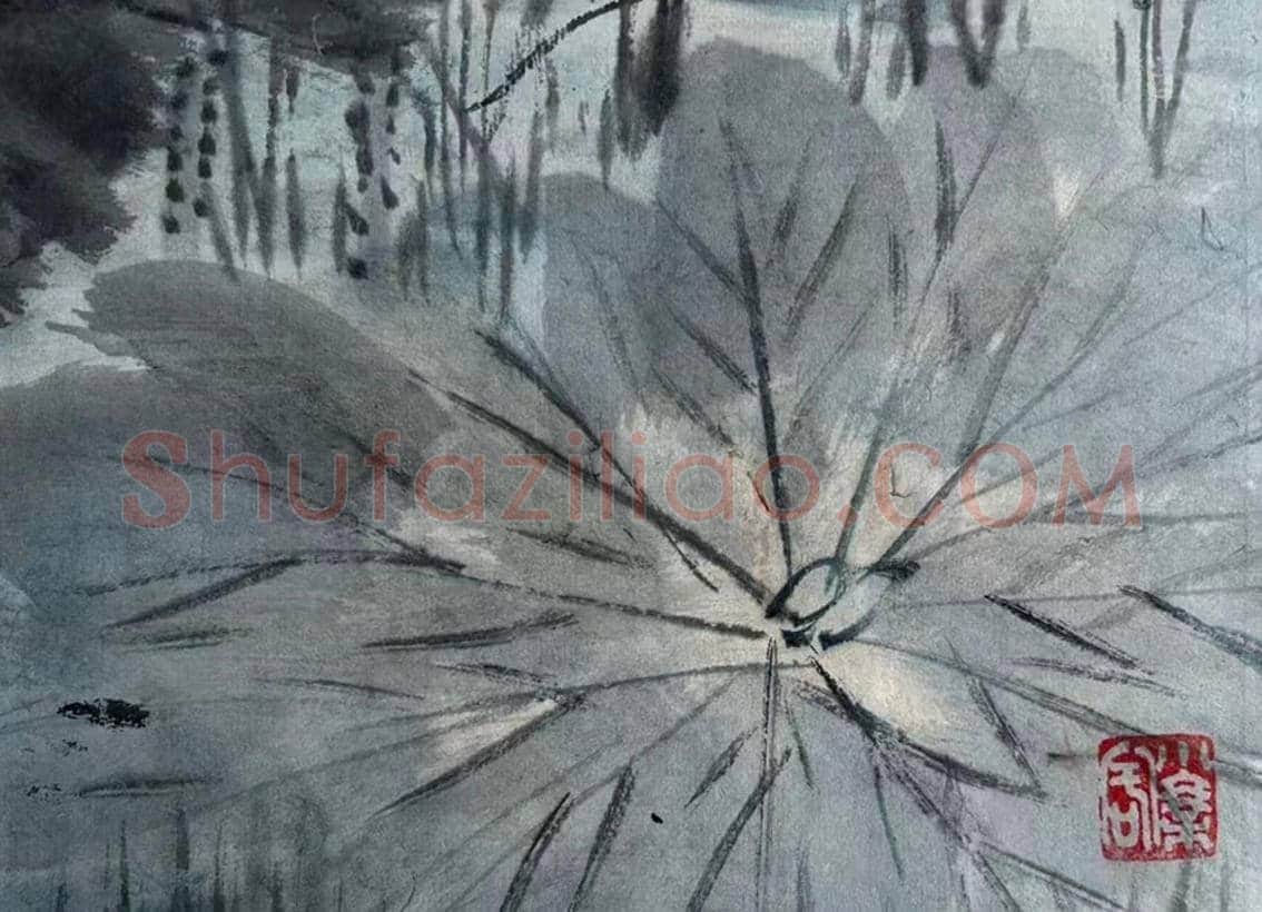 稀世极品——启功《荷塘清趣》 | 国画赏析