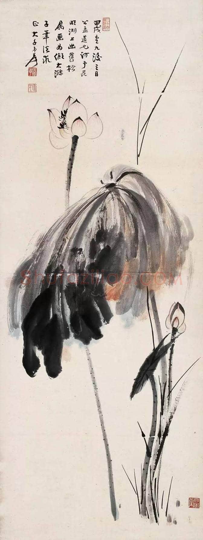 国画大师张大千的百荷图欣赏！ | 书画文摘