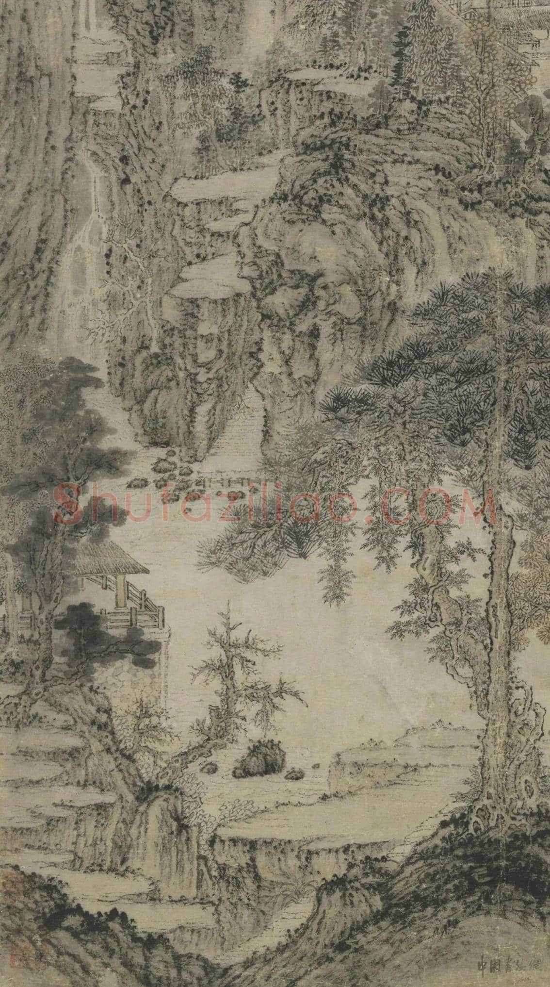 王蒙 《东山草堂图》图赏 | 书画文摘