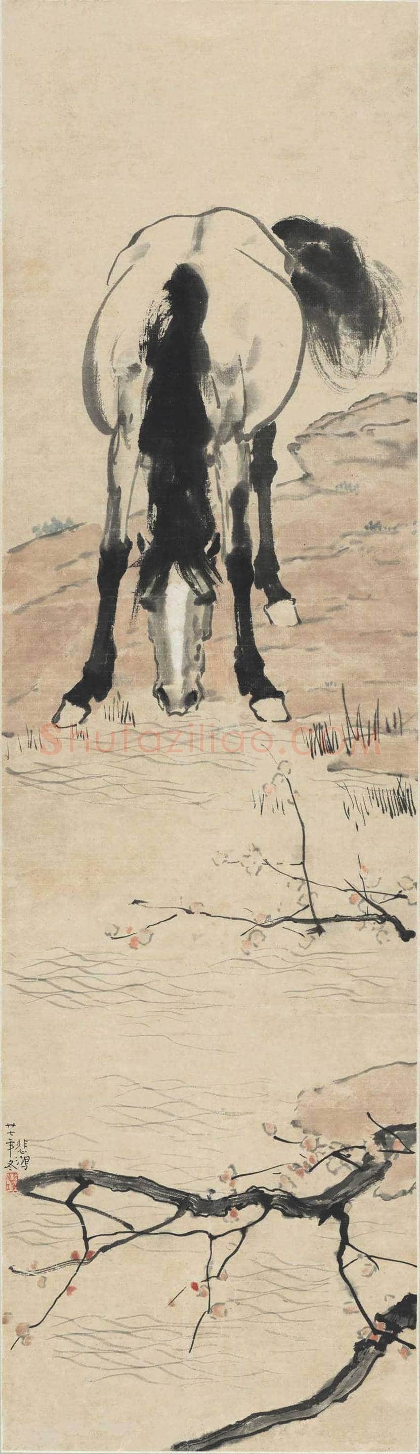 徐悲鸿画马作品高清图片 | 书画资料
