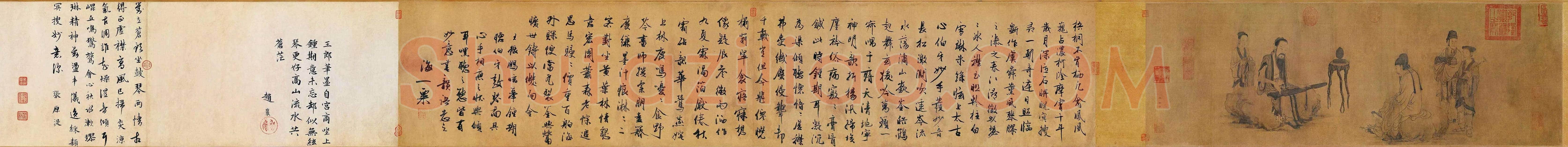 王振朋《伯牙鼓琴图》欣赏 | 书画百科