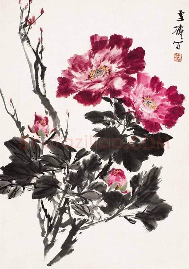 王雪涛国画牡丹欣赏 | 书画学堂