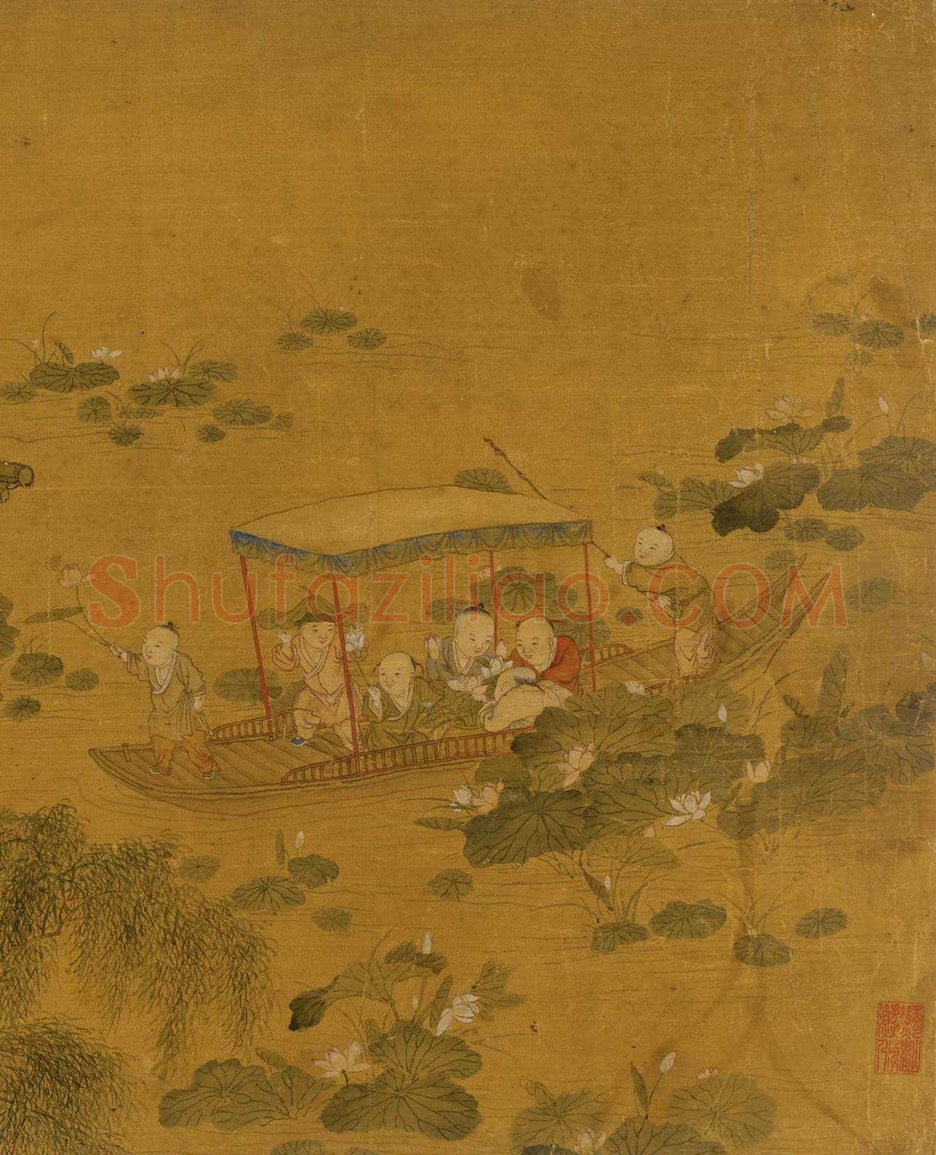 冷枚《百子图》图赏 | 著名国画欣赏