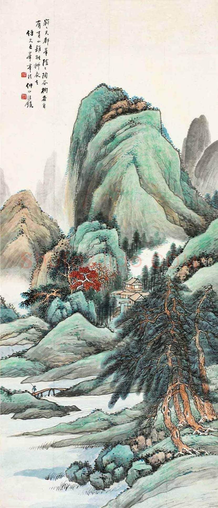 汪琨山水画作品欣赏 | 书画百科