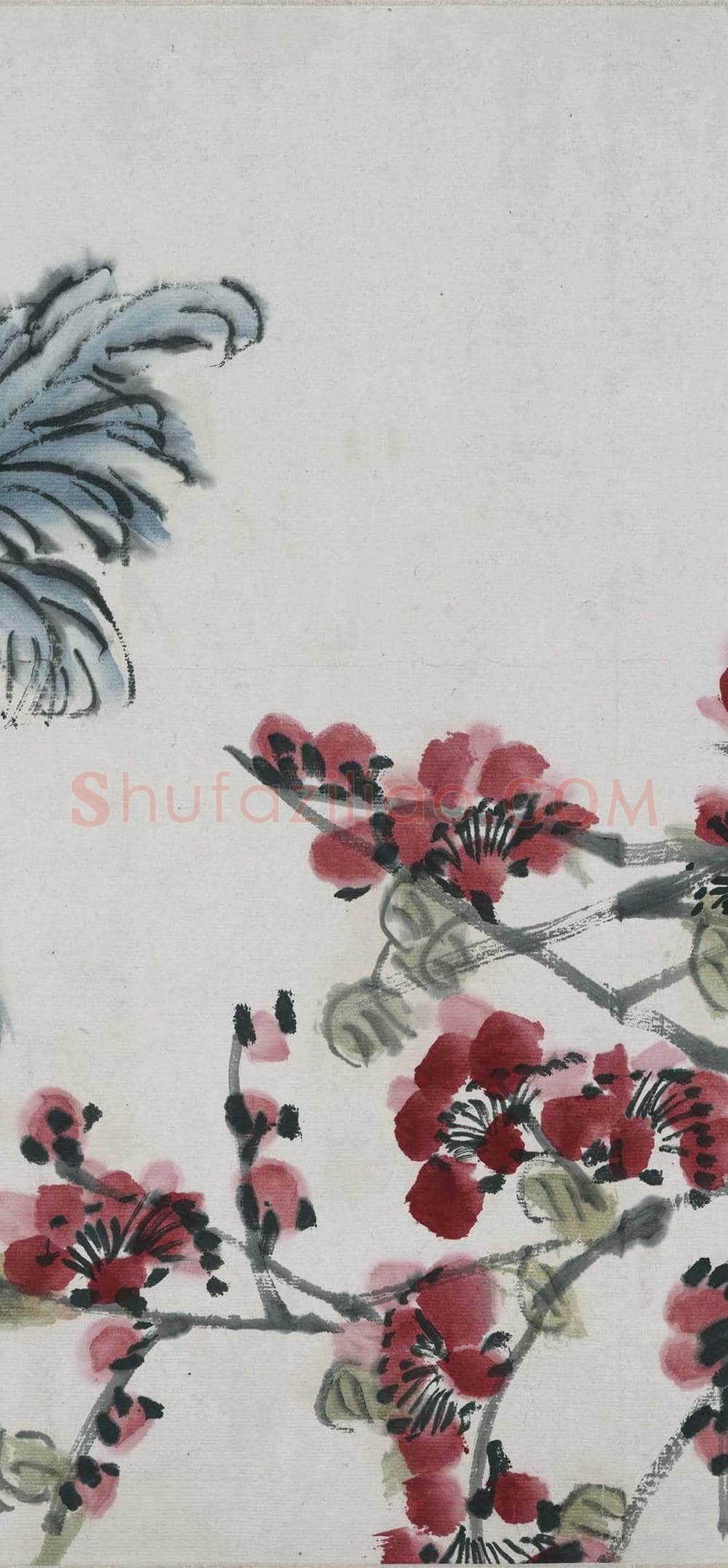 齐白石《折枝花卉长卷》 图赏 | 著名国画图片