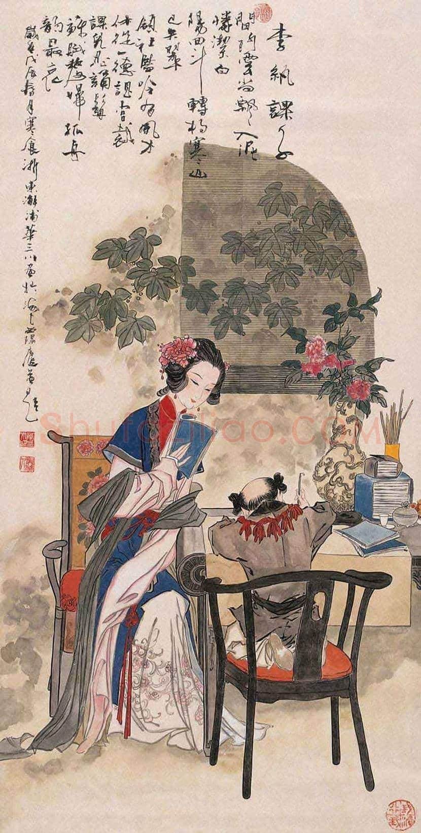 华三川工笔仕女作品欣赏 | 书画科普