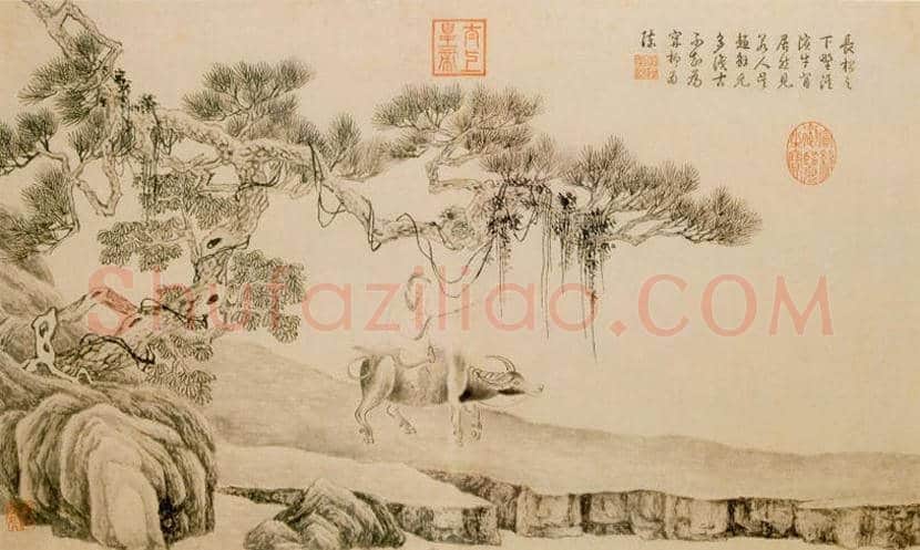 唐寅山水人物画（高清大图） | 传世国画作品