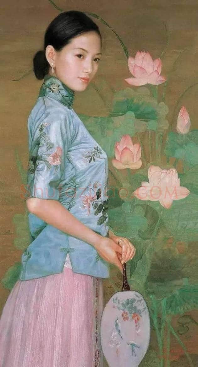 陈逸鸣笔下的女人,也极具东方神韵! | 书画资料
