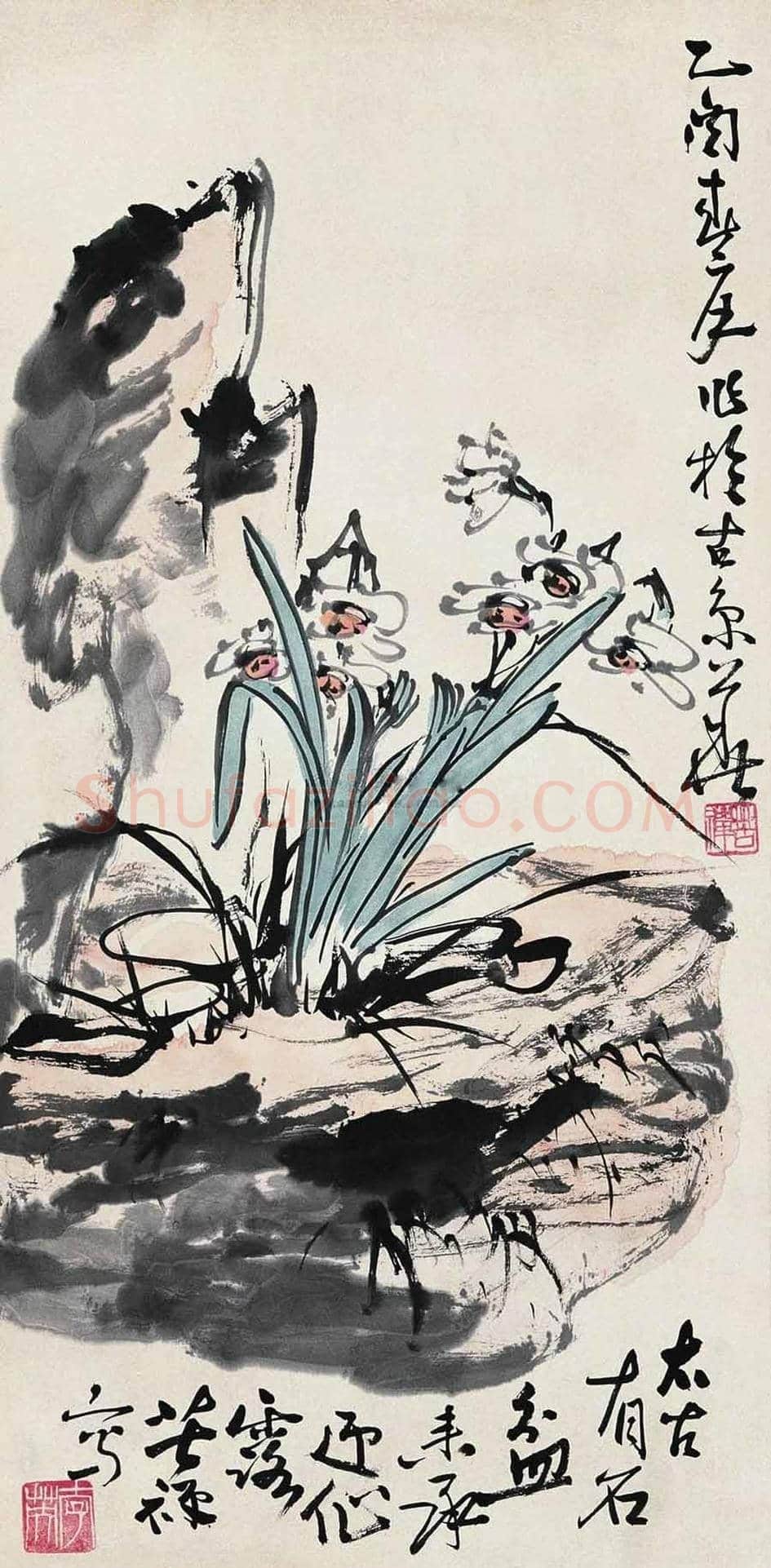 名家笔下的水仙,万种风情,尽在不言中! | 书画百科