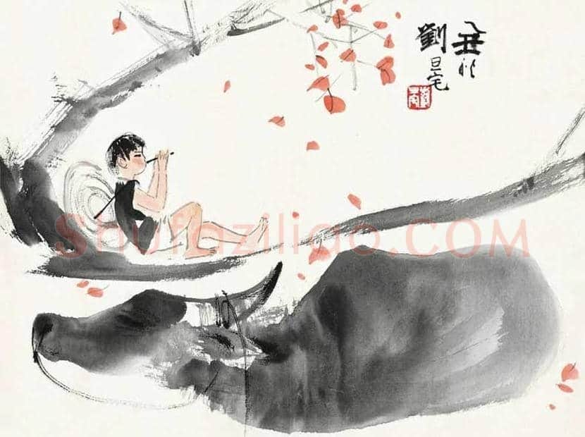 刘旦宅画牛，满满的田园气息！ | 书画科普