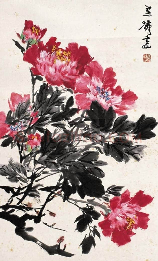 王雪涛国画牡丹欣赏 | 书画学堂