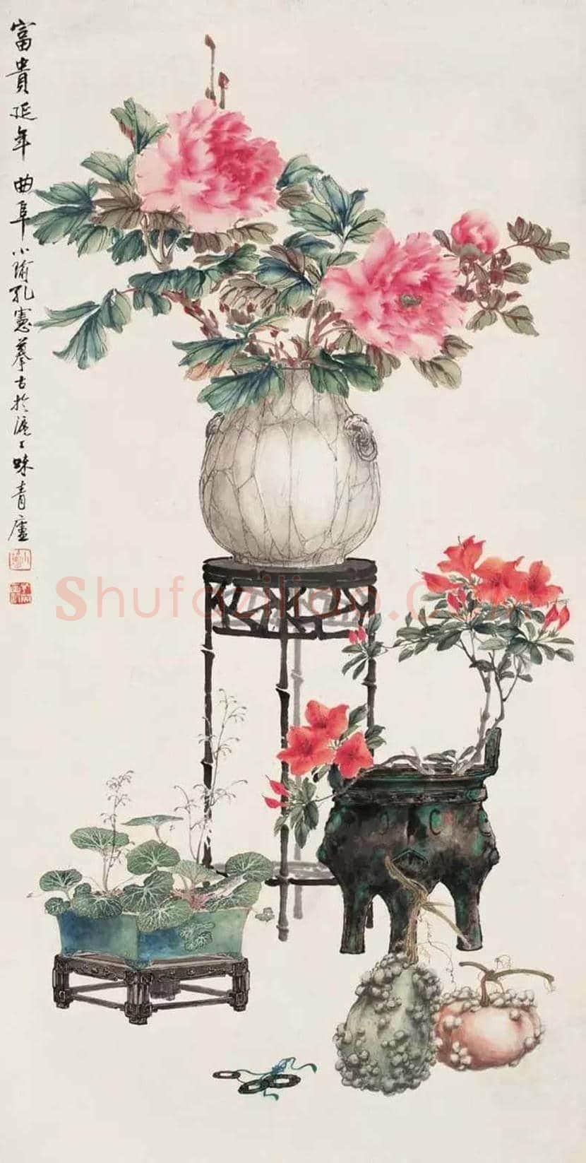 孔小瑜博古画欣赏 | 书画百科