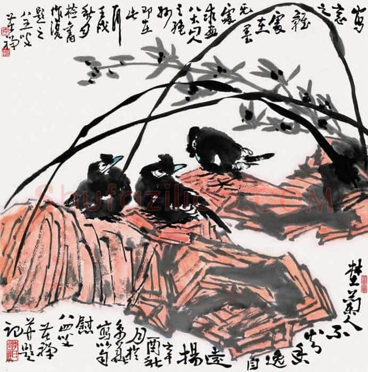 李苦禅作品欣赏【50幅高清大图】 | 书画百科