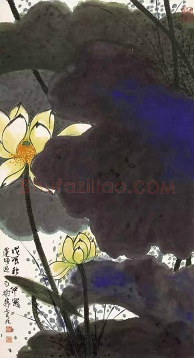 谢稚柳的泼彩作品欣赏 | 书画常识