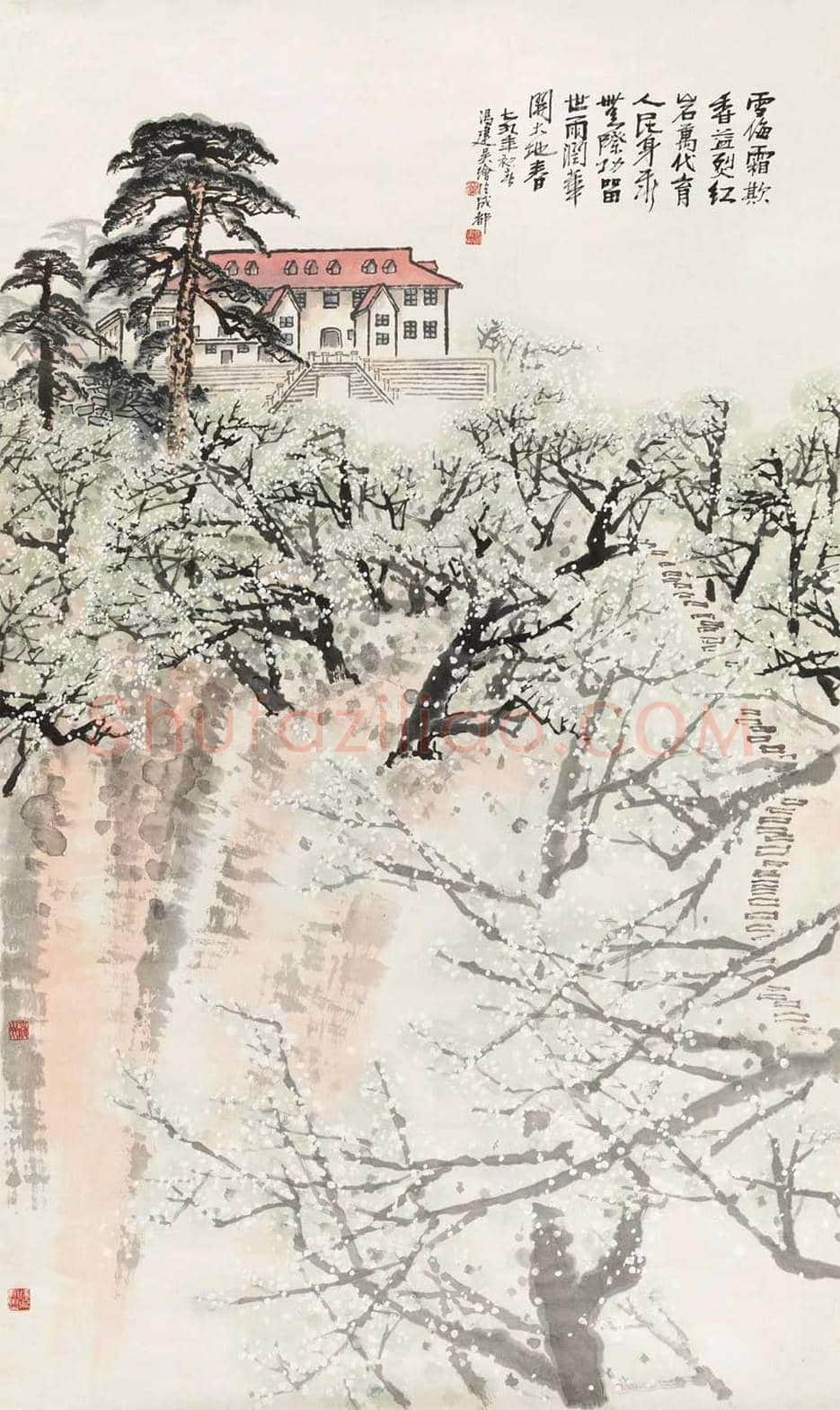 冯建吴作品价格,多少钱一平尺? | 书画百科
