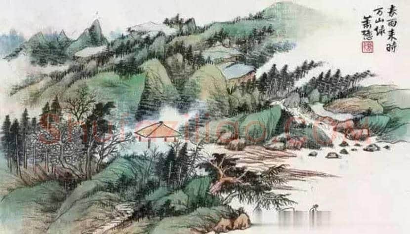 萧谦中山水画欣赏 | 书画学堂