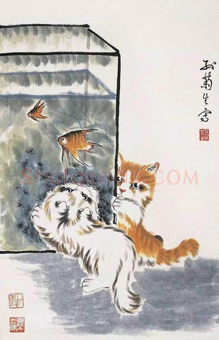 名家画猫作品欣赏 | 书画文摘