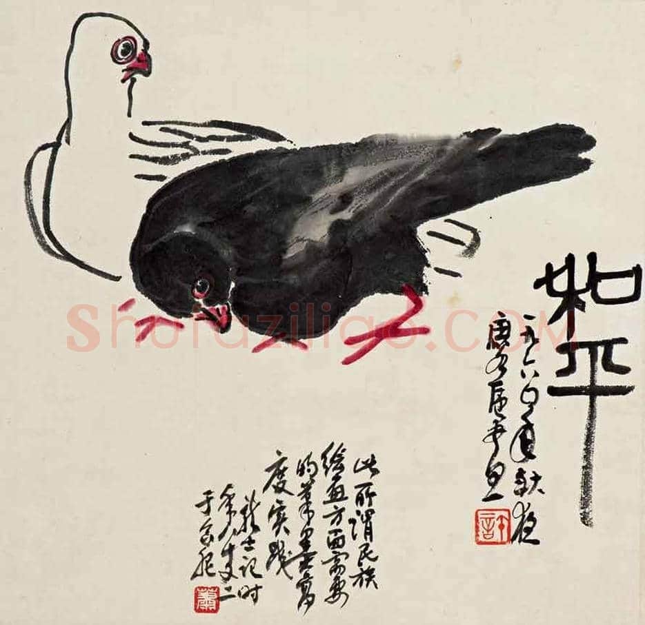 许麟庐写意花鸟作品欣赏 | 书画讲解