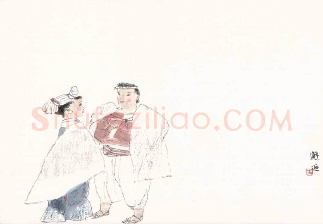 周思聪人物册页图赏 | 著名国画欣赏