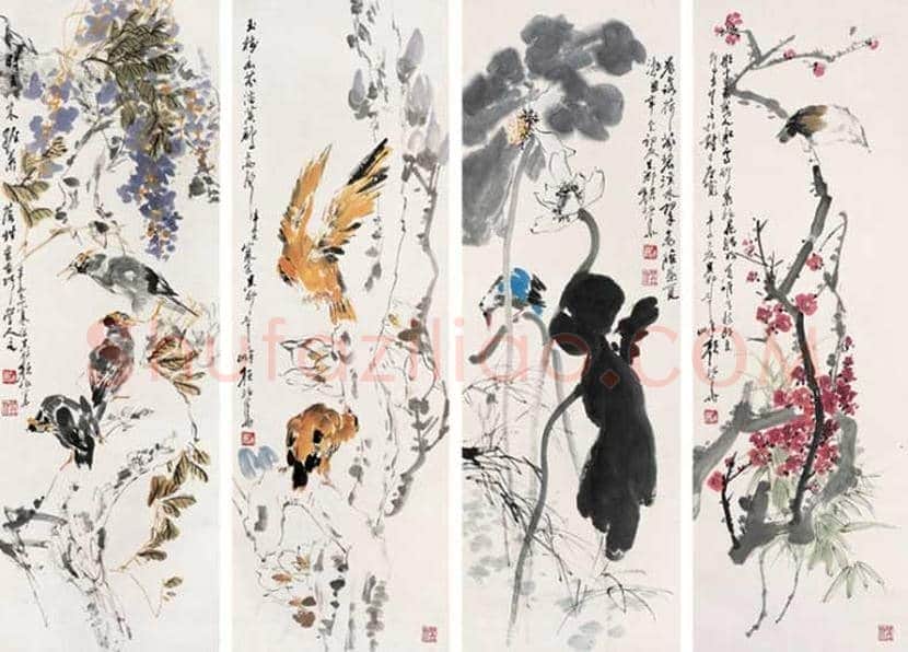 颜梅华花鸟作品欣赏 | 书画知识