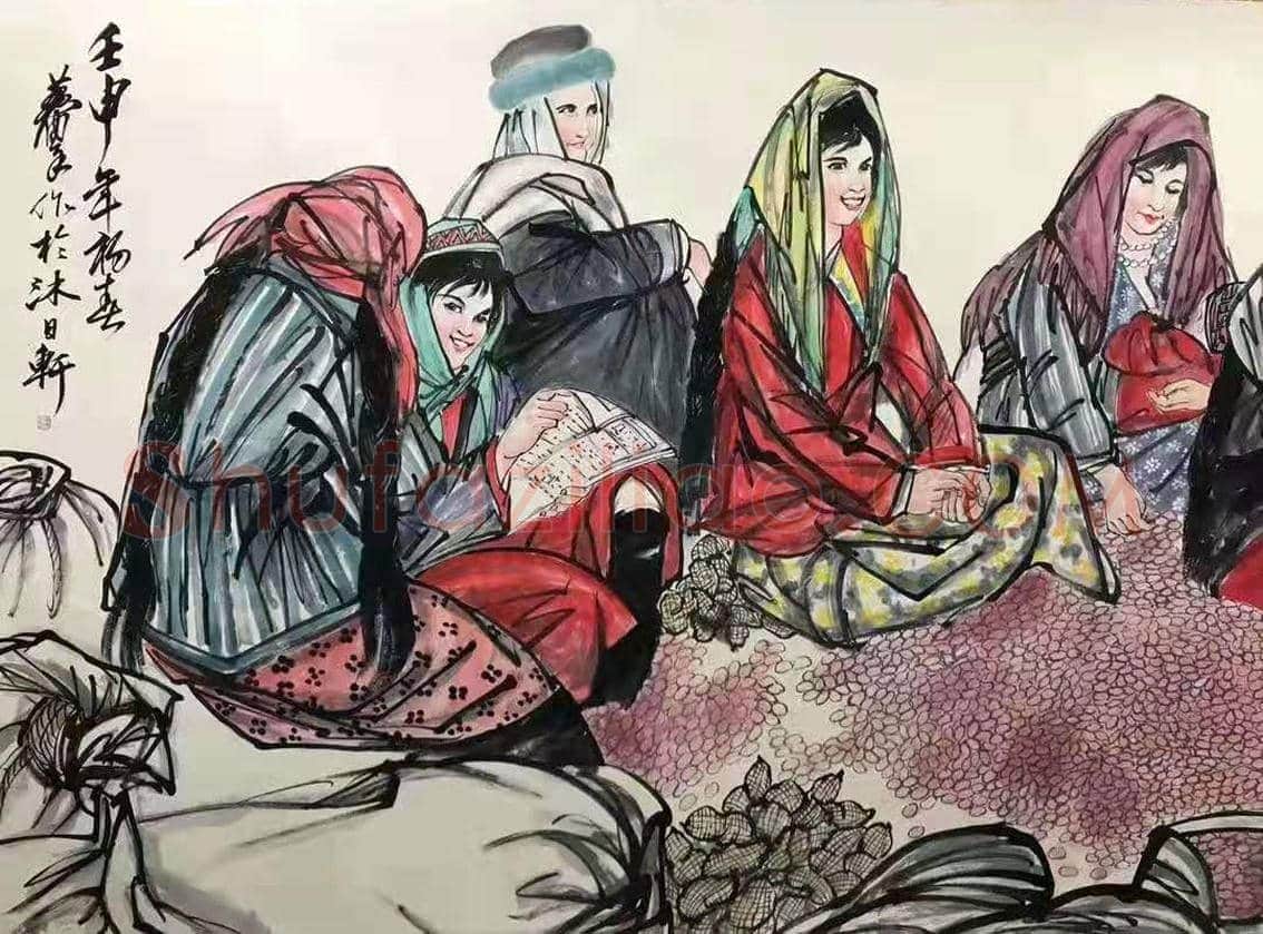 黄胄名篇巨制《选良种》,惊艳登场! | 国画赏析