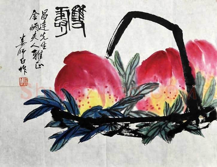 这二十位名家画的寿桃，精彩纷呈！ | 书画资料
