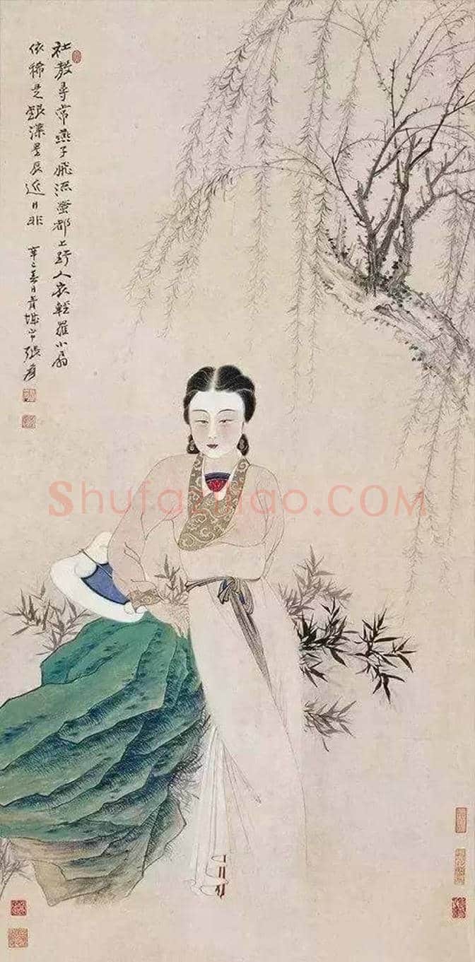 张大千笔下的高颜值美女 | 书画资料