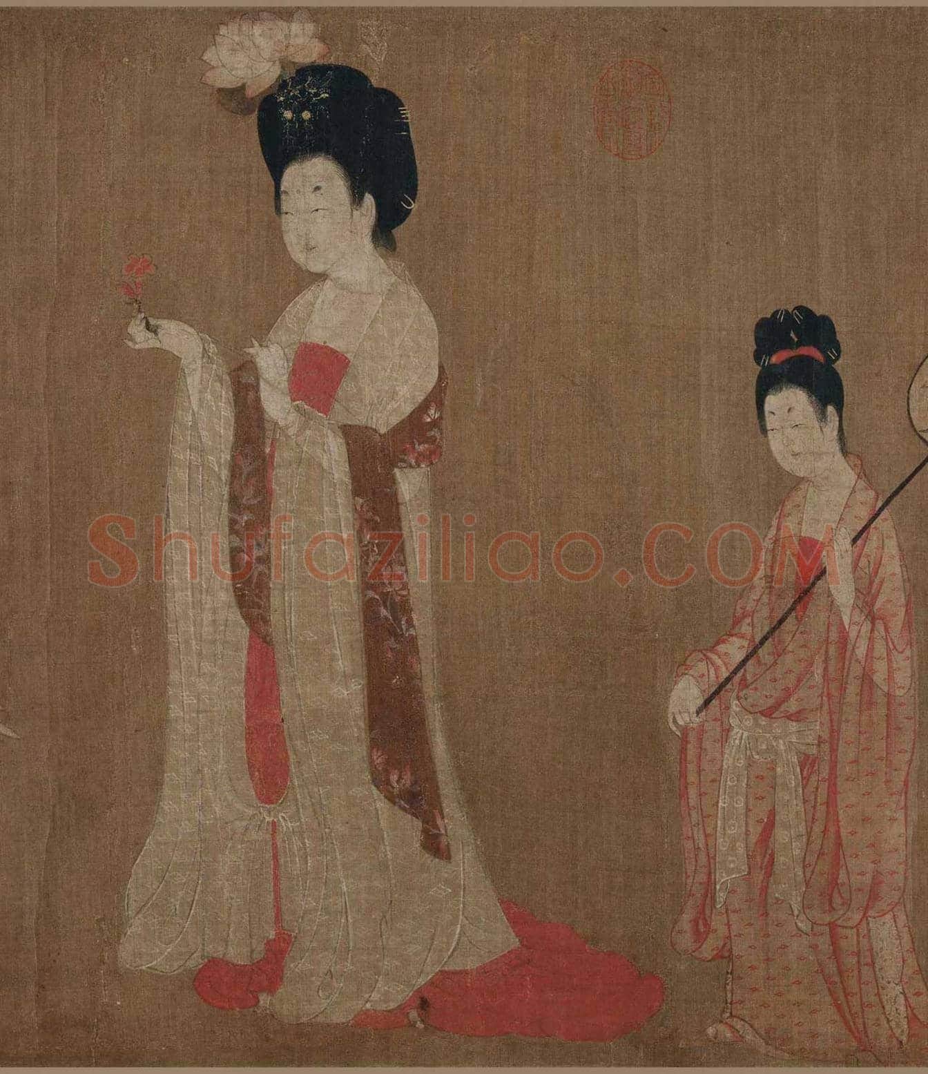 周昉《簪花仕女图》欣赏 | 著名国画欣赏